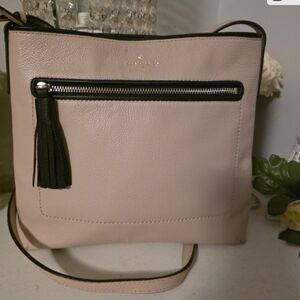 Kate Spade Pink Crossbody Bag with Black Accents